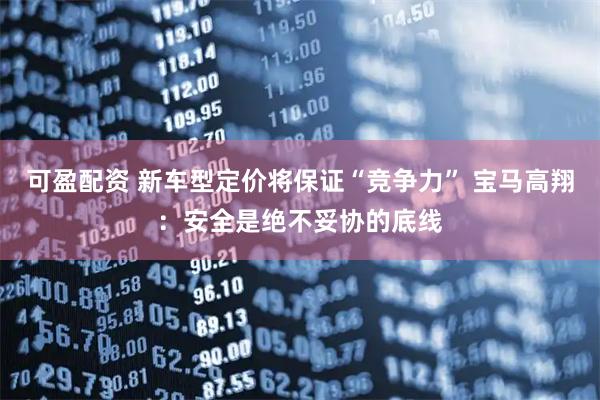 可盈配资 新车型定价将保证“竞争力” 宝马高翔:安全是绝不妥协的底线
